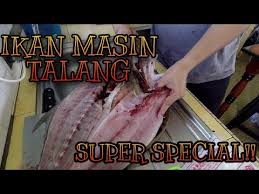 Resepi gulai ikan talang masin ala kenduri | tumis darat. Cara Membuat Ikan Masin Talang Gred A Youtube