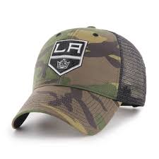 Details About Nhl Los Angeles Kings Camo Branson 47 Brand Trucker Cap Hat Headwear Mens