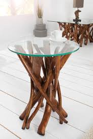 Design Teakholz Couchtisch Driftwood 35cm Natur Braun Beistelltisch Mit Glasplatte Rund Teakholz Couchtisch Couchtisch Couchtisch Industrial