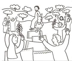 Download this free palm sunday coloring page showing jesus and his triumphal entry into jerusalem. Palm Sunday Coloring Pages Coloring Home