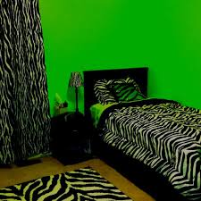 Teenage Girl S New Bedroom Green Curtains Bedroom Lime Green Bedrooms Zebra Bedroom