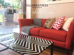 Sillon Sofa 2 3 Cuerpos Al Mejor Precio En Sillonexpress Foto 1 50mts Tapizado En Rafia Suave Rojo Coral Super Resist Sillones Rojos Sofa Rojo Sillones