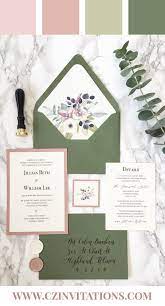 Dusty Pink And Floral Wedding Invitation Watercolor Floral Etsy In 2021 Dusty Pink Weddings Watercolor Floral Wedding Invitations Floral Wedding Invitations