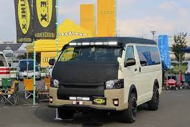 ハイエース200系 ワゴンgl リフトアップ line x ipf製ledライトバーカスタム toyota hiace 200 custom demo car ハイエース トヨタハイエース カー