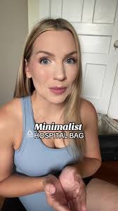 Here’s what I’m packing in my minimalist hospital bag #hospitalbag  #hospitalbagessentials #packmyhospitalbag #pregnanttiktok