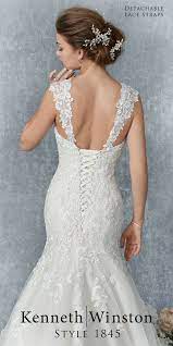Detachable Cap Sleeves On A Lace Sweetheart Mermaid Wedding Dress Kenneth Winston Sty Wedding Dress Backs Kenneth Winston Wedding Dresses Bling Wedding Dress