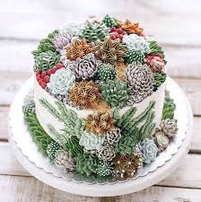 Submitted 2 years ago by dashberlins. Succulent Cakes Covered In Prickly Plants Made From Frosting