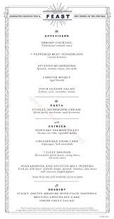 Carnival Glory American Table Main Dining Room Menus Western Carnival Glory Carnival Carnival Cruise