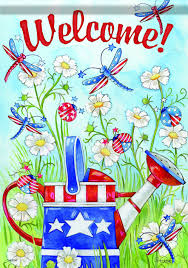 Robot Check Flag Decor House Flags Patriotic