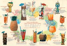 Paradis Express Tiki Love Cocktails Vintage Fete Tiki Hawaien Vintage