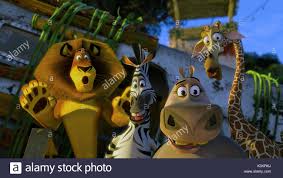 Your favorite zoo animals accidentally find themselves on a hilarious adventure in africa, where, after meeting their own species, wonder should they stay or should they go back to ny? Madagascar Escape 2 Africa Ben Stiller Stimmen Alex Lion Chris Rock Voices Marty Zebra Jada Pinkett Smith Stimmen Gloria Hippo David Schwimmer Melman Voices Giraffe Datum 2008 Stockfotografie Alamy