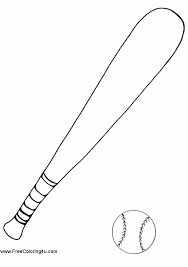 If your child loves interacting. Baseball Bat And Ball Coloring Page Coloring Book Coloring Library