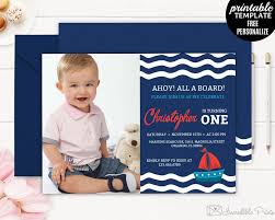Printable Boy Birthday Invitation Card Nautical Boy Birthday Invitation Template Maritime Birthday Invitation Sail B Boy Birthday Invitations Nautical Birthday Invitations Invitation Card Birthday