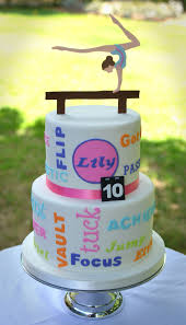 Gymnastics Themed Birthday Cake Gymnastics Birthday Cakes Gymnastics Cakes Themed Birthday Cakes