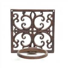 Wall mounted planter hook for unique vertical plant display. Fallen Fruits Cast Iron Flower Pot Holder Free Uk Delivery