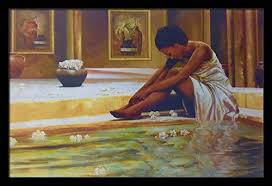 Vintage Bath Lady Bathroom 24x36 Black Framed African American Black Art Print Wall Decor Poster 8g30 Wall Art Prints Vintage Bath Ladies Bathroom