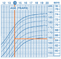 average height for a 14 year old boys height average