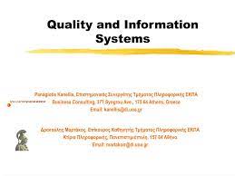 Ppt Quality And Information Systems Powerpoint Presentation Free Download Id 150607