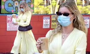 Eva herzigova in arena (uk) oct/2001. Elsa Hosk Is A Ray Of Sunshine In A Flowy Yellow Frock As She Steps Out For A Coffee Run Daily Mail Online