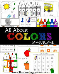 Free All About Colors Learning Pack For Pre K And K Color Worksheets For Preschool Preschool Colors Kindergarten Colors