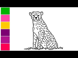 How To Draw Cheetah Step By Step Easy For Kids How To Draw Animals Draw Cheetah Drawing Easy Drawings Sketch Book
