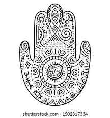 When it gets too hot to play outside, these summer printables of beaches, fish, flowers, and more will keep kids entertained. Hamsa Hand Drawing Ancient Eastern Symbol Stock Vector Royalty Free 1502317334