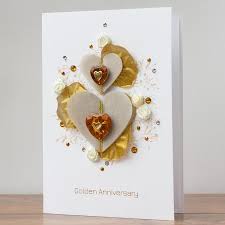 All colorful and vibrant with good wishes wedding is most memorable day of your relationship for you both, spend some quality time together and make every anniversary to memorable. Golden Wedding Anniversary Card Greeting Cards Party Supply Seedsbazar Home Garden