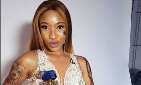 Nollywood actress, tonto dikeh, is known for her love for captivating tattoos as she shows off the tattoo on her back while in dubai. See What Tonto Dikeh Looks Like On Sapphire Scent