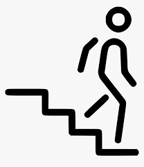 Staircases graphics computer icons illustration, climbing stairs, text, hand png. Transparent Person Walking Up Stairs Png Clip Art Downstairs Black And White Png Download Kindpng