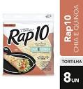 Pão Tortilha Integral Chia E Quinoa Rap10 Pouch 264g - RAP 10