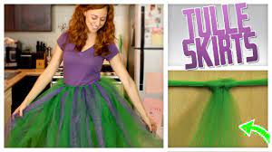 Halloween Costume Diy No Sew Tulle Skirt Video Tutorial Gurl Com Diy Tulle Skirt Tulle Wedding Skirt Diy Skirt