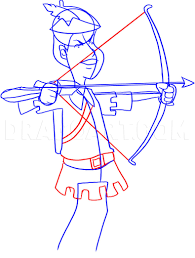 How To Draw An Archer, Step By Step, Drawing Guide, By Dawn - Dragoart