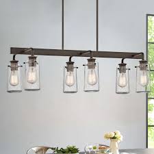 Kichler 18204 black 12v led t5 wedge 2700k bulb. Kichler Linear Chandelier With Clear Glass In Olde Bronze 43059oz Destination Lighting