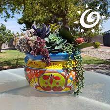 Mexican ceramic pots for plants. Pin On Arizonapottery Talavera Pots