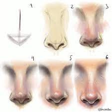 Which is the right way to draw a face? Step By Step 266 365 Nose Nosetutorial Painting Drawing Paintingtutorial Procreatea Realistic Drawings Digital Painting Tutorials Painting Tutorial