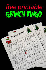 How the grinch stole christmas quizzes Grinch Bingo A Free Printable Christmas Game Entertaining Diva