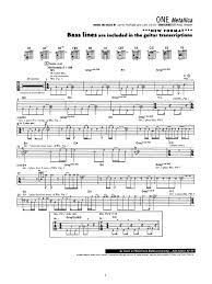 Subscribe for new songs every week! Metallica One Guitar Tabs