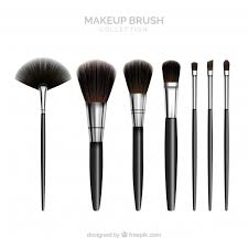 realistic make up brush collection