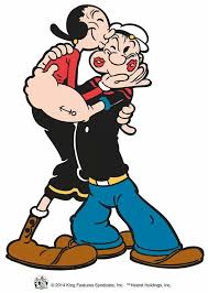 This Is A Comicbooks Classic In These Cartoon When Popeye S Eternal Girlfriend Miss Olivaolivo Kisses Popeye Cartoon Popeye And Olive Popeye The Sailor Man