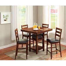 Be made of steel frame and solid mdf panel, they are quite sturdy and durable. Better Homes Gardens Dalton Park 5 Piece Counter Height Dining Set Walmart Com Walmart Com