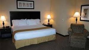 One thing they've done is keep the hot breakfast available for their guests (though not the buffet). Holiday Inn Express Hotel Suites North Las Vegas