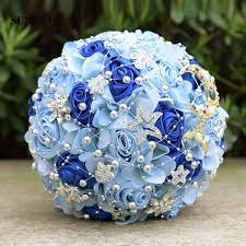 Maybe you would like to learn more about one of these? Romantic Light Blue Flowers Wedding Bouquet Pearls Shiny Stars Royal Blue Artificial Bridal Flowers Bouquet Huwelijk Swb08 Wedding Bouquets Aliexpress