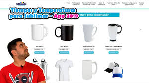 Tiempos Y Temperaturas Para Sublimar 2019 Aplicacion Sublimonchis Actu Sublimados Tabla De Tiempo Muestrario De Colores