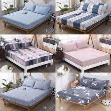 A king bed may be just what you need for a great night's sleep. Cotton Fitted Sheet Single Queen King Size Bed Mattress Cover No Pillowcase Shopee Philippines