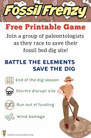 So as not to break up the band, he decides to shoot his own foot. Printable Paleontology Game Gameschool Academy