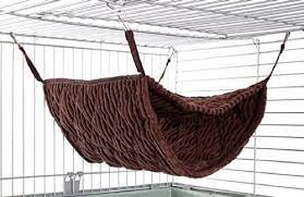 The two pieces of fabric used for the hammocks are each a blanket that's been folded four times over. Amazon Com Niteangel Luxury Double Bunkbed Hammock Fit 2 Adult Ferrets Or 5 More Adult Rats Chocolate Color Pet Supplies