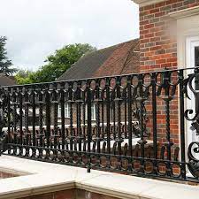 For single homes, the irc requires guardrails to be at least 36″ in height. Home Custom Made Fence Wrought Iron Railing Design For Balcony Home Depot For Sale Iok 221 You Fine Sculpture