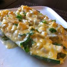 Green Chile Chicken Enchilada Zucchini Boats Skinny Taste Recipes Green Chile Chicken Enchiladas Recipes