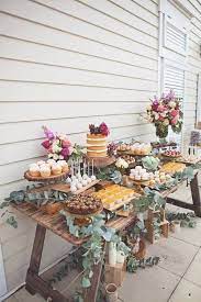 100 Creative Rustic Bridal Shower Ideas Bridal Shower Rustic Wedding Dessert Table Wedding Modern