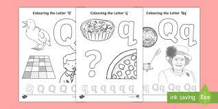 Foster the literacy skills in your child with these free, printable coloring pages that can be easily assembled into a book. Letter Q Colouring Pages